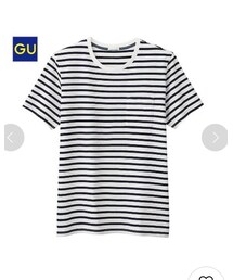 GU | （GU）ボーダーＴ（半袖）(Tシャツ/カットソー)