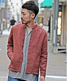 Nasngwam | FUNCTION SJ(WOOL) (ノーカラージャケット)