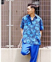 used(leathertramp) | フラワー柄シルクシャツ(シャツ/ブラウス)