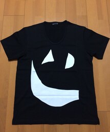 LAD MUSICIAN | U-NECK PRINT T-SHIRT(PEARMANENT ROCKER)(Tシャツ/カットソー)