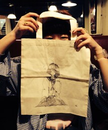 no brand | 友達からの手作りプレゼント。(トートバッグ)