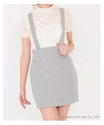 サスペ付きタイトスカート(スカート)