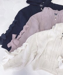 evelyn | リボンニットパーカー(パーカー)