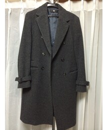 ウールロングコート（古着）(ピーコート)