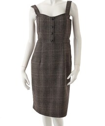 fifth | グレンチェックビスチェワンピース(ワンピース)