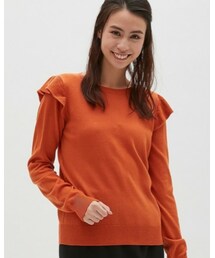 GU | ショルダーフリルセーター(ニット/セーター)