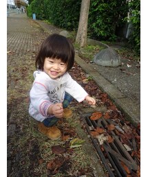 落ち葉と戯れる♪ | その他