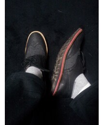 カラーソールウイングチップ(シューズ)