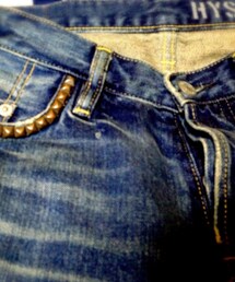 HYSTERIC GLAMOUR | ダメージデニムパンツ(旦那の)(デニムパンツ)