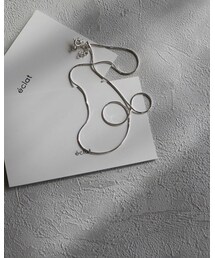 eclat | Silver925 Thin Snake Chain Choker Necklace(ネックレス)