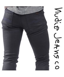 Nudie Jeans | Nudie Jeans Co デニムパンツ TIGHT LONG JOHN BLACK NAVY(デニムパンツ)