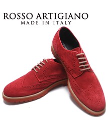 ROSSO ARTIGIANO (ロッソアルティジャーノ) ウイングチップ ドレスシューズ(ドレスシューズ)