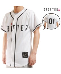 Drifter | DRIFTER (ドリフター) ベースボールジャージ メンズ ホワイト ナンバリング DIAMOND(ジャージ)
