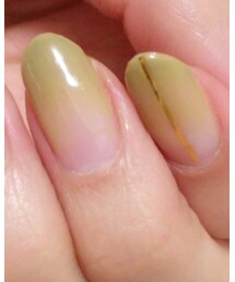 nail sapply | グレーにイエローを混ぜてカーキにしました。(ハンドケア/ハンドクリーム)