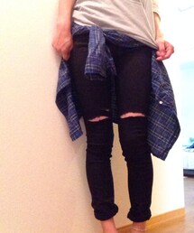 GUのカラースキニー(その他パンツ)