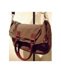 CHRIS&TIBOR | キャンバス×italyカーフレザー2wayショルダーバッグ/CHRIS&TIBOR(ショルダーバッグ)