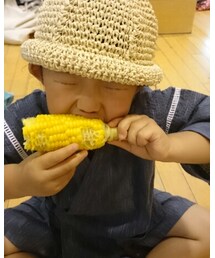 とうもろこしを食べる…笑 | その他