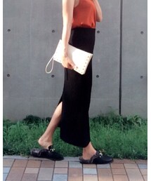 UNIQLO | WOMEN メリノブレンドリブスカート(スカート)
