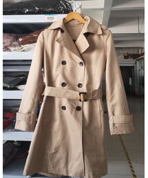 stacy | 棉内胆可卸两穿风衣(トレンチコート)