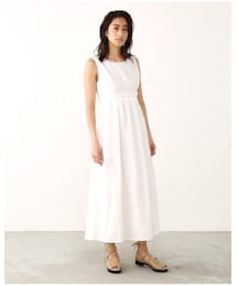 RIM.ARK | LINEN TUCK MIDI OP(ワンピース)