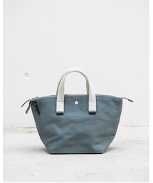 Cabas  | CaBas N°33 Bowler bag small  Blue Gray(ハンドバッグ)