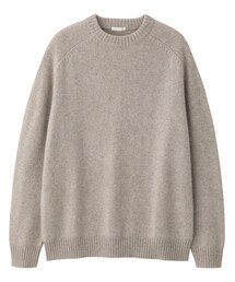 GU | ラムブレンドクルーネックセーター ¥1,490-(ニット/セーター)