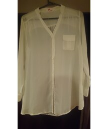 E hyphen world gallery | すけすけほわいとさん(シャツ/ブラウス)