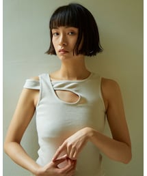 Little $uzie | Crossing Strap Design Tank (ls024)(Tシャツ/カットソー)