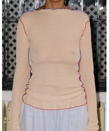 BASERANGE | Vein Long Sleeve – Cotton Rib(Tシャツ/カットソー)