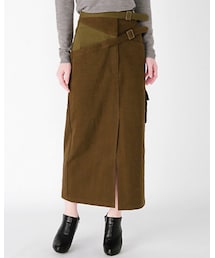 little suzie | Bi-color cross belt skirt(スカート)