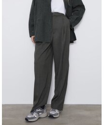 ZARA | プリーツマスキュリンパンツ(スラックス)