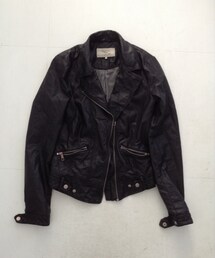 ZARA | ライダースジャケット・黒(ライダースジャケット)