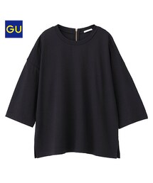 GU | ワイドスリーブプルオーバー（７分袖）ＳＷ 〔size M〕(Tシャツ/カットソー)
