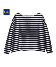 GU | ボーダーフォルミーＴ（サイズＳ）(Tシャツ/カットソー)