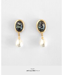 DHOLIC | アクリルストーンパールポイントピアス・全３色(ピアス（両耳用）)