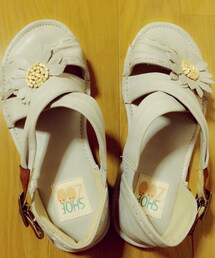 SHOEZOO | 花付きぺたんこくつ(サンダル)