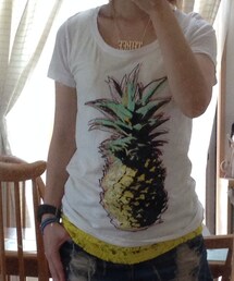 GU | フルーツ柄Tシャツ(Tシャツ/カットソー)