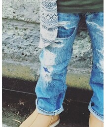 DENIM DUNGAREE | デニムパンツ