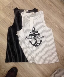ex | 船錨直條紋背心(タンクトップ)