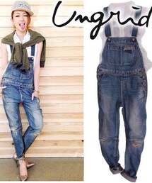 Ungrid | デニムサロペット
(サロペット/オーバーオール)