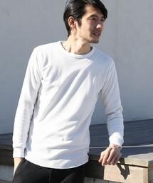 coen | (吸水速乾)ワッフルクルーネックレイヤードカットソー(Tシャツ/カットソー)