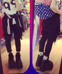 SPINNS | 黒スキニー(その他パンツ)