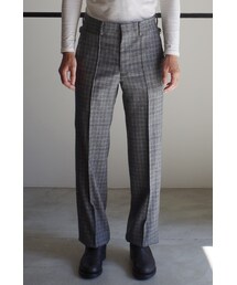 RAINMAKER | RAINMAKER-15AW WIDE TROUSERS (GLEN CHECK)(スラックス)