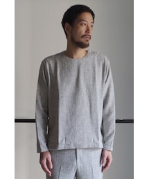 RAINMAKER | RAINMAKER-16SS SUMMER TWEED SHIRTS-LIGHT GRAY(シャツ/ブラウス)