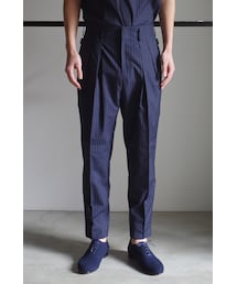 RAINMAKER | RAINMAKER16SS-STRIPE 2TUCK TROUSERS(NAVY)(スラックス)
