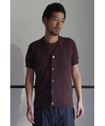 RAINMAKER | RAINMAKER-16SS SHORT SLEEVE CARDIGAN(BROWN)(カーディガン/ボレロ)