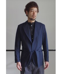 RAINMAKER | RAINMAKER16SS-SHAWL COLLAR BELTED JACKET(NAVY)(シャツ/ブラウス)