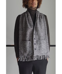 RAINMAKER | RAINMAKER 16AW-TWEED 2WAY STOLE TYPE VEST(GLEN CHECK)(マフラー)