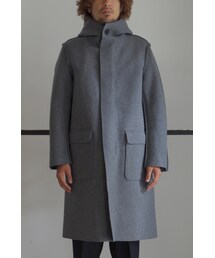 RAINMAKER | RAINMAKER 16AW-MELTON HOODED COAT(GRAY)(ステンカラーコート)