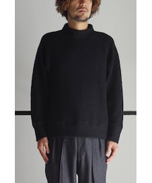 RAINMAKER | RAINMAKER-16AW MOOK NECK KNIT SHIRTS(BLACK)(ニット/セーター)